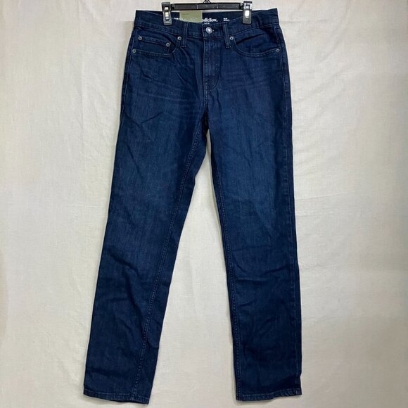 Goodfellow & Co Men's 30x32 Brooks Mid Rise Heavyweight Slim Fit Leg Full Jeans - Picture 4 of 15